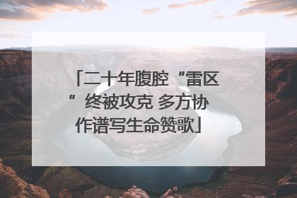 二十年腹腔“雷区”终被攻克 多方协作谱写生命赞歌